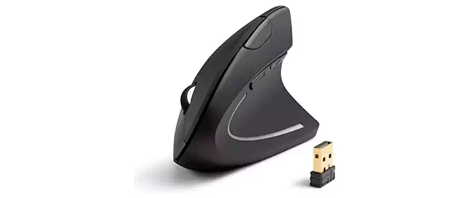 Anker 2.4G Wireless Vertical Ergonomic Optical Mouse, 800 / 1200 