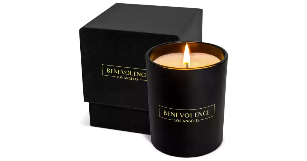 Benevolence LA Candle with Matte Black Glass Gift Box