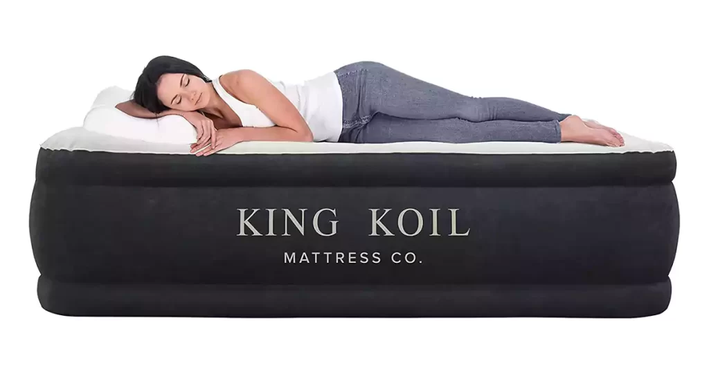 Best Air Mattresses for Heavy Person King Koil Luxury California King Air Mattress with Built