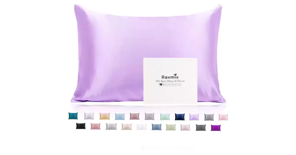 Best Pillowcase for Oily Hair and Skin , Ravmix Silk Pillowcase for Hair and Skin, 100% 21Momme