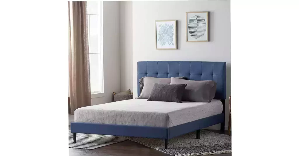 Best bed frame for quiet sex , LUCID Upholstered Bed with Square