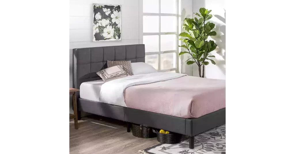 Best bed frame for quiet sex , ZINUS Lottie Upholstered Platform Bed Frame