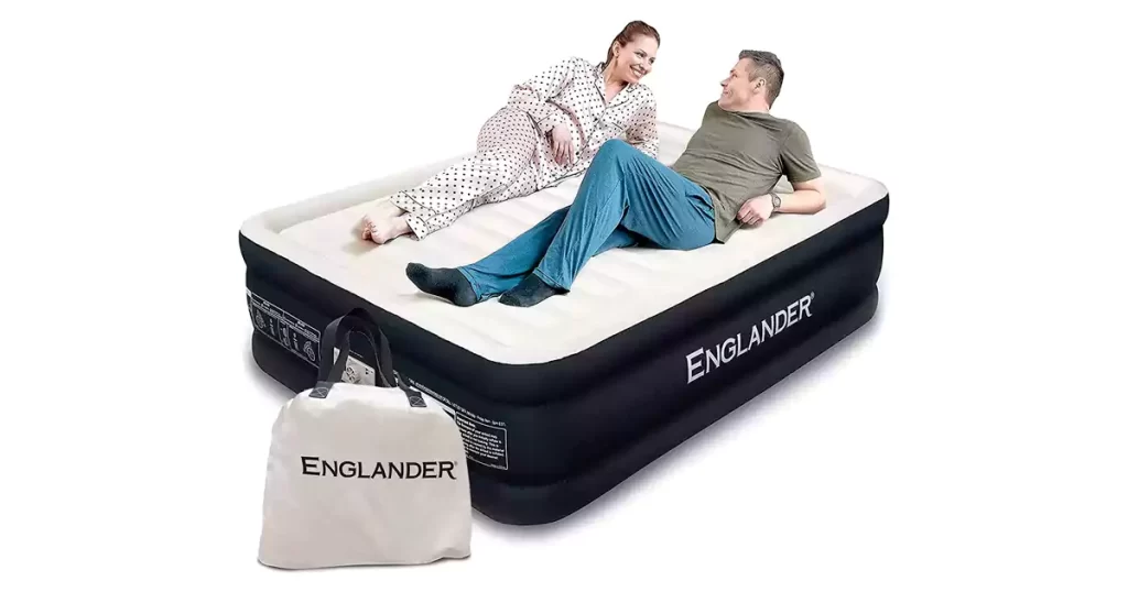 Englander Queen Size Air Mattress w Built in Pump