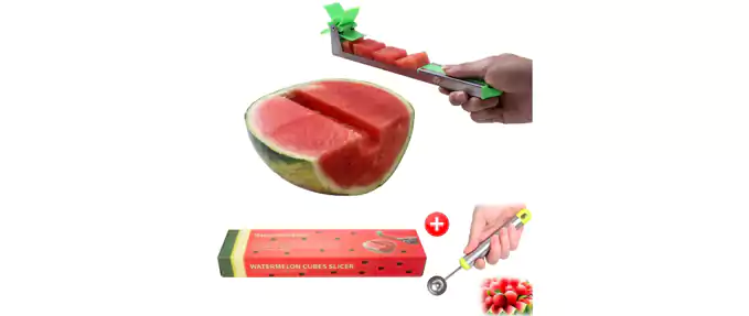 Stainless Steel Watermelon Slicer Cutter Knife 