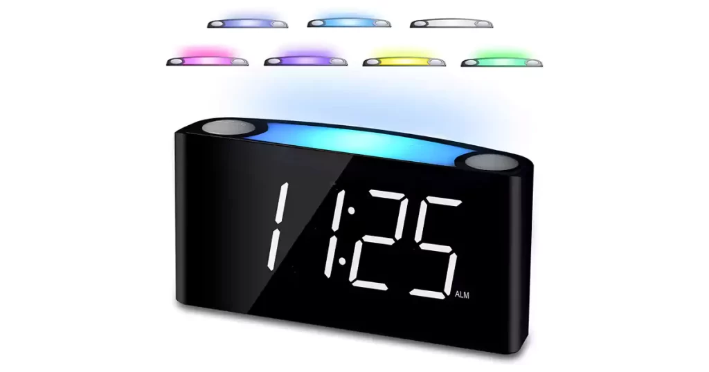 best alarm clocks for college students Digital Alarm Clock,7.5 Big LED Display blue