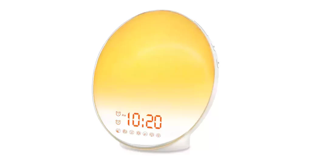 best alarm clocks for college students Wake Up Light Sunrise Alarm Clock for Kids, Heavy Sleepers