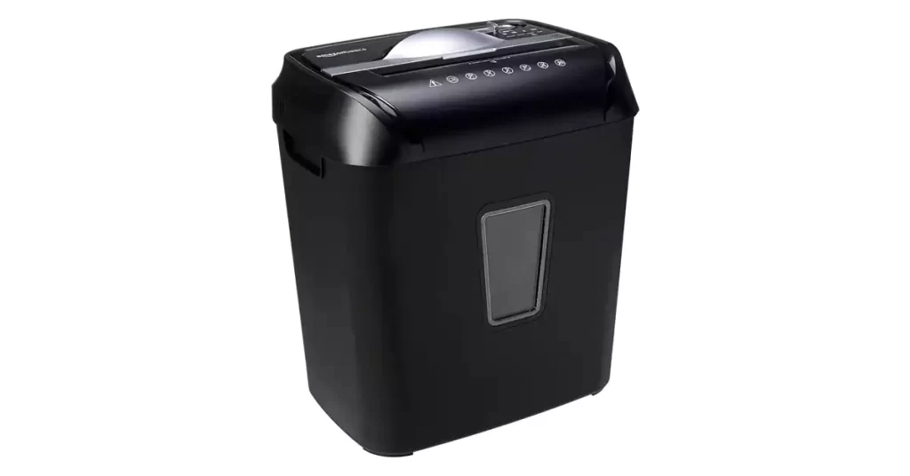 best home office shredder under $100 Amazon Basics 12-Sheet Cross-Cut Paper and Credit Card Home Office Shredder