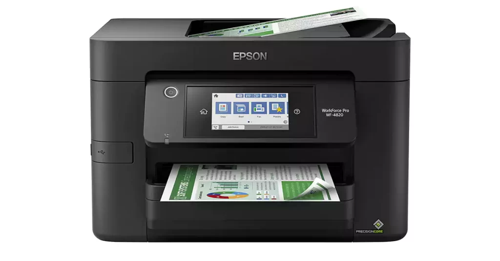 best home printers under 200 Epson® Workforce® Pro WF-4820 Wireless Color Inkjet All-In-One Printer