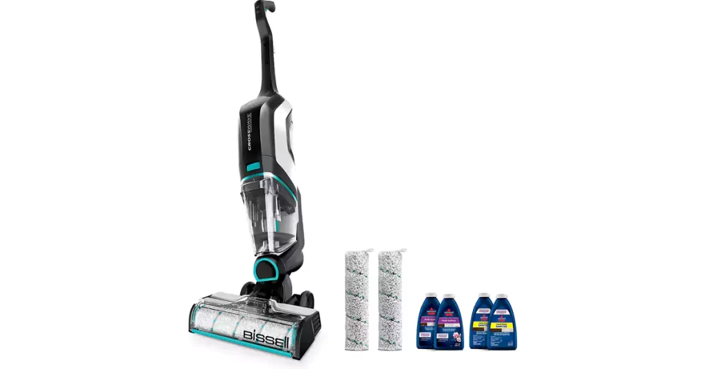 Best Mop for Bathroom Floors BISSELL, 2554A CrossWave Cordless Max All in One Wet-Dry Vacuum Cleaner and Mop for Hard Floors