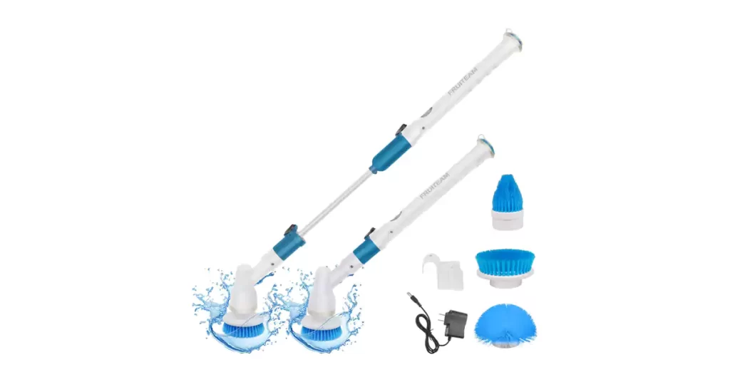 Best Mop for Bathroom Floors FRUITEAM Electric Spin Scrubber, Cordless Bathroom Scrubber