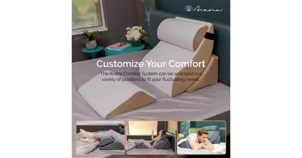 Best Pillow for Watching TV in bed Avana Kind Bed Orthopedic Support Wedge Pillow Comfort System