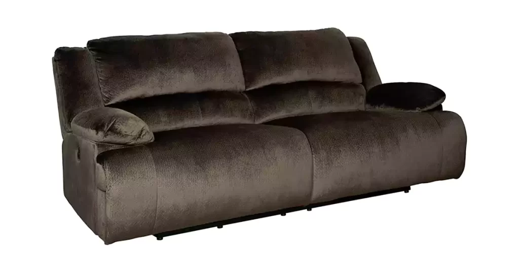 Best Sofa For Heavy Person Signature Design by Ashley Clonmel Microfiber Extra Wide Seat Adjustable Power Reclining Sofa