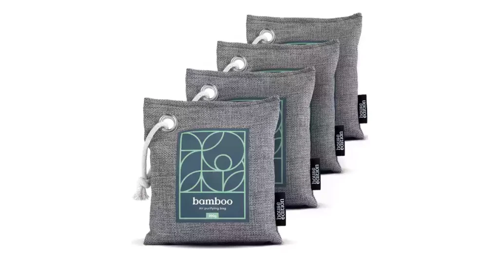 Best Air Freshener For Bathroom Bamboo Charcoal Air Purifying Bag 4-Pack