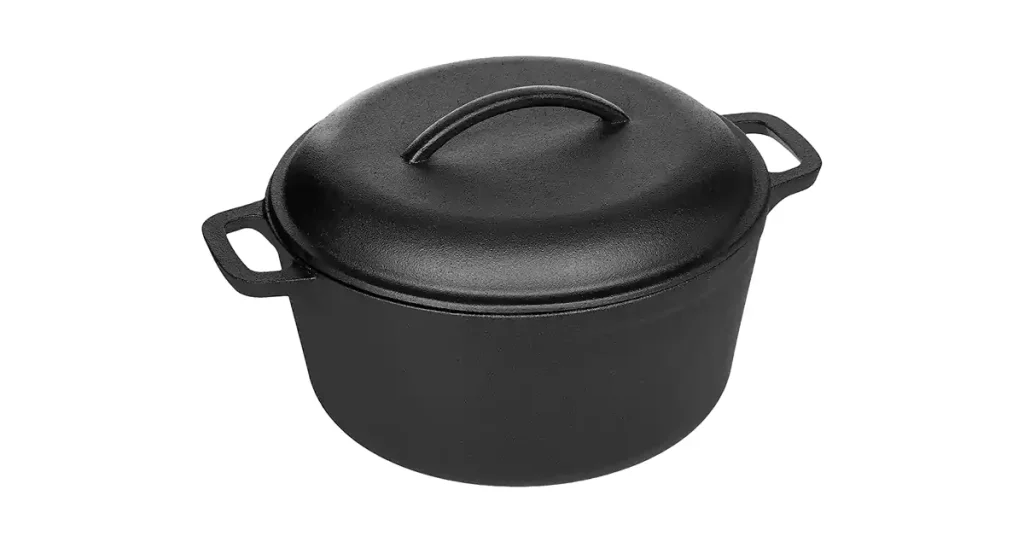 Best Dutch Oven For Bread Amazon Basics Pre-Seasoned Cast Iron Dutch Oven