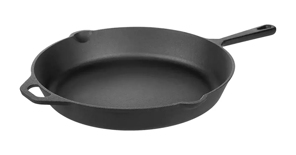 Best Cast Iron Skillet For Steaks Amazon Basics Pre-Seasoned Cast Iron Skillet, 15-Inch