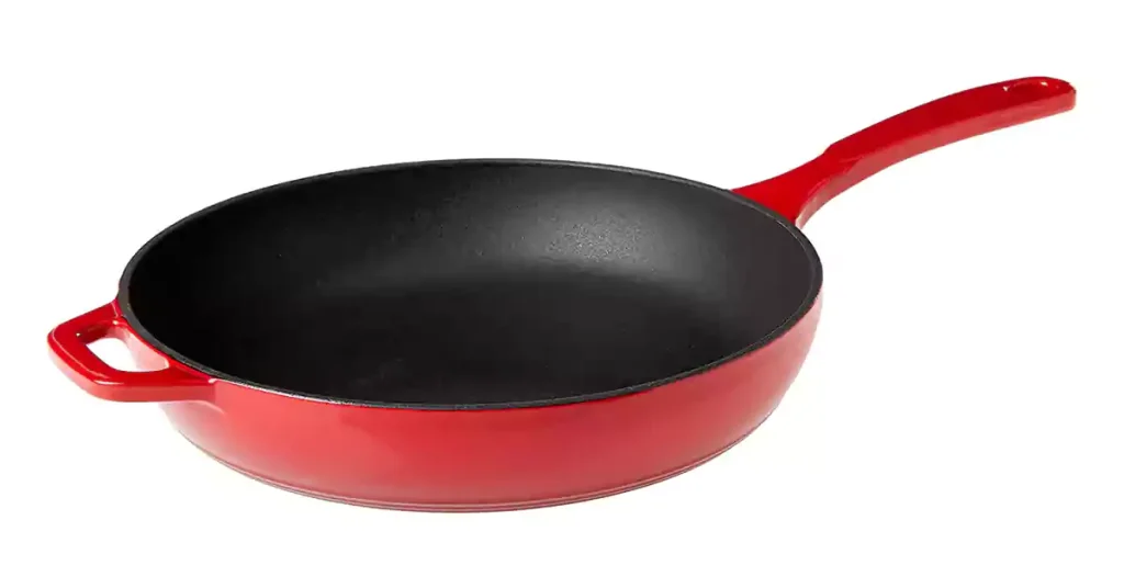 Best Cast Iron Skillet For Steaks Lodge Enameled Cast Iron Skillet, 11-inch, Red