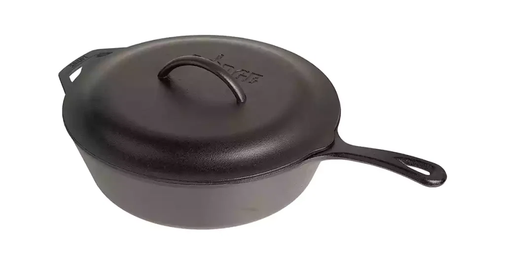 Best Cast Iron Skillet For Steaks Lodge Pre-Seasoned Cast Deep Skillet with Iron Cover