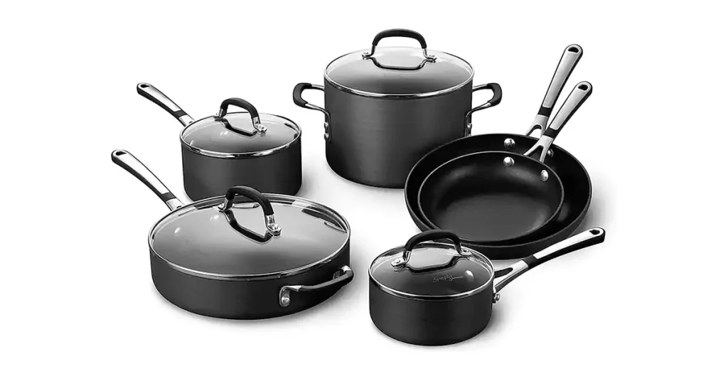 Best Cookware For Electric Stove Calphalon 10-Piece Pots and Pans Set