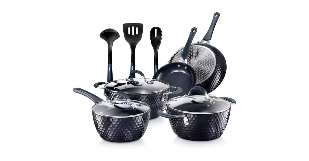 Best Cookware For Electric Stove NutriChef offers a 11-piece nonstick cookware set