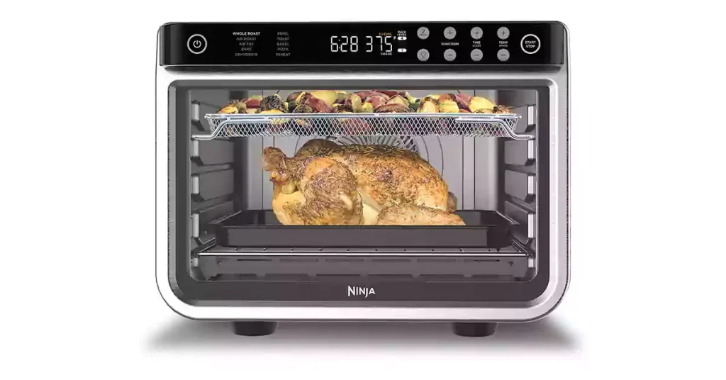 Ninja DT201 Foodi 10-in-1 XL Pro Air Fry Digital Countertop Convection Toaster Oven with Dehydrate and Reheat