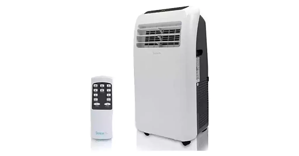 SereneLife SLPAC10 Portable Air Conditioner Compact Home AC Cooling Unit with Built-in Dehumidifier & Fan Modes, Quiet Operation