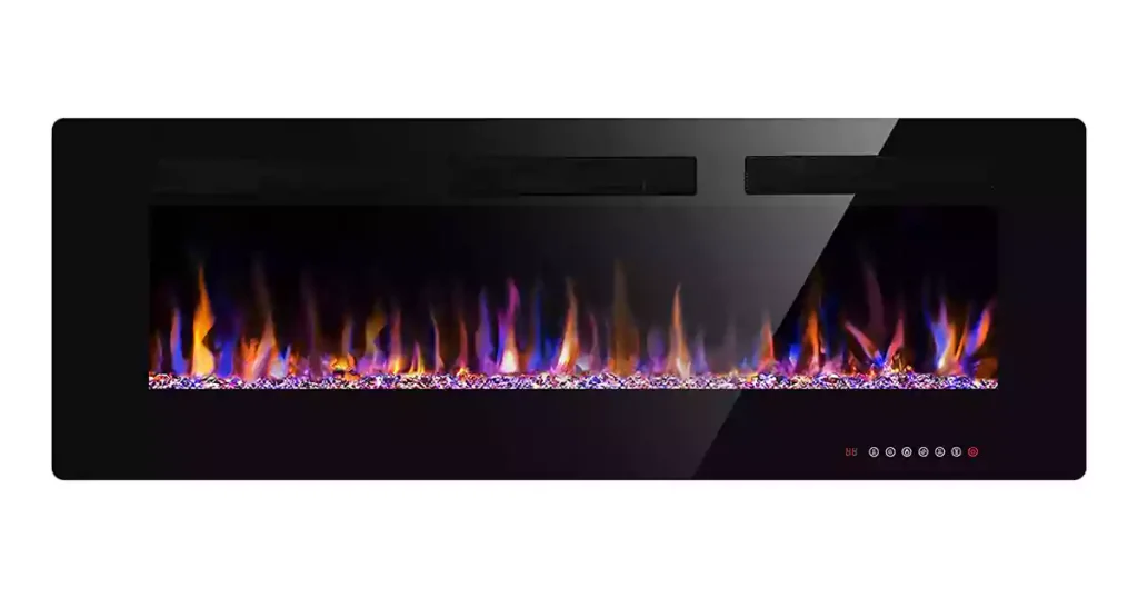 lectric Fireplace in Wall Recessed and Wall Mounted 1500W Fireplace Heater and Linear Fireplace